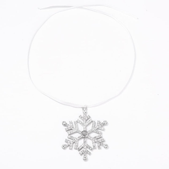 Personalisierte Schneeflocke Foto Ornament
