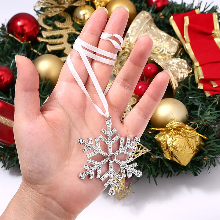 Personalisierte Schneeflocke Foto Ornament