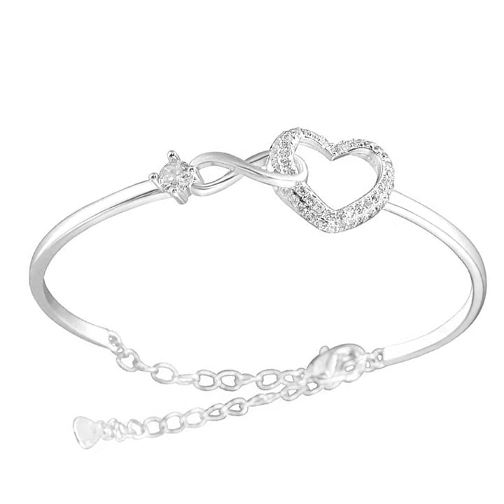 An meine Tochter - Unendlichkeit & Herz Armband