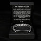 Personalisiertes Gliederarmband Armband - "An meinen Mann"