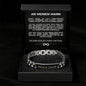 Personalisiertes Gliederarmband Armband - "An meinen Mann"
