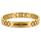 Personalisiertes Gliederarmband Armband - "An meinen Mann"