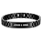Personalisiertes Gliederarmband Armband - "An meinen Mann"
