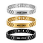 Personalisiertes Gliederarmband Armband - "An meinen Mann"