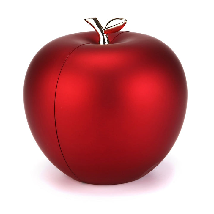 Apfel Rosenbox - Mit Gravur-Doppelherzkette