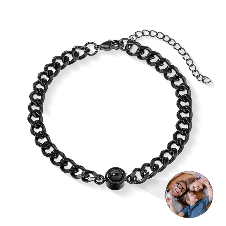 Fotoarmband mit eigenem Foto - Cuban Chain