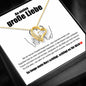 14k Weißgold Ausführung Herz Halskette - Große Liebe