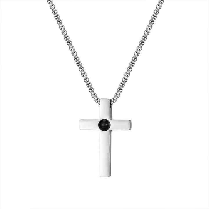 Personalisierte Kreuz Halskette mit Foto