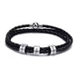 Personalisiertes Lederarmband mit Namensringen