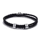 Personalisiertes Lederarmband mit Namensringen