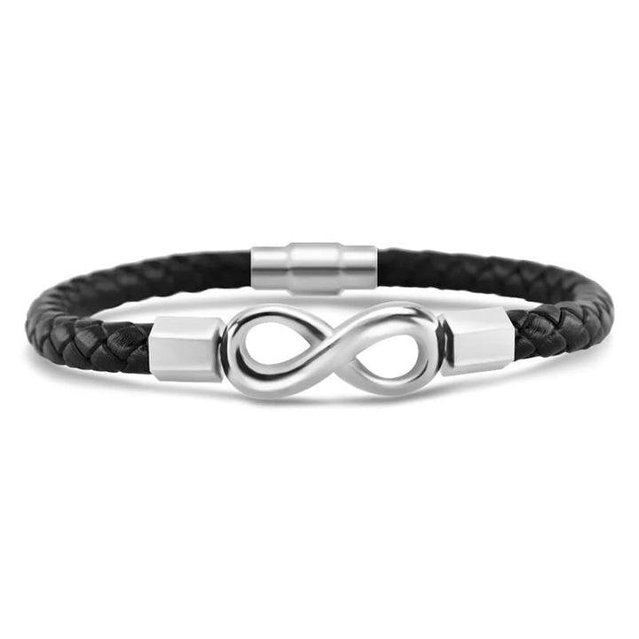 "An meinen Schatz" - Unendlichkeits-Armband an meinen Mann
