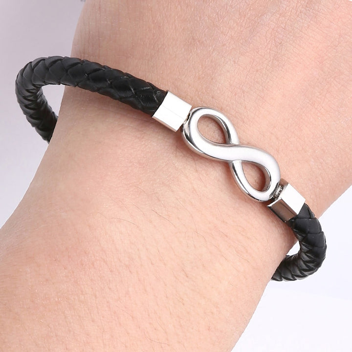 "An meinen Schatz" - Unendlichkeits-Armband an meinen Mann