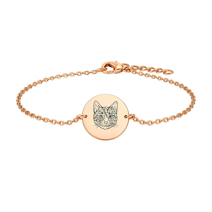 Personalisiertes Hunde Armband mit Kopf oder Pfoten Abdruck