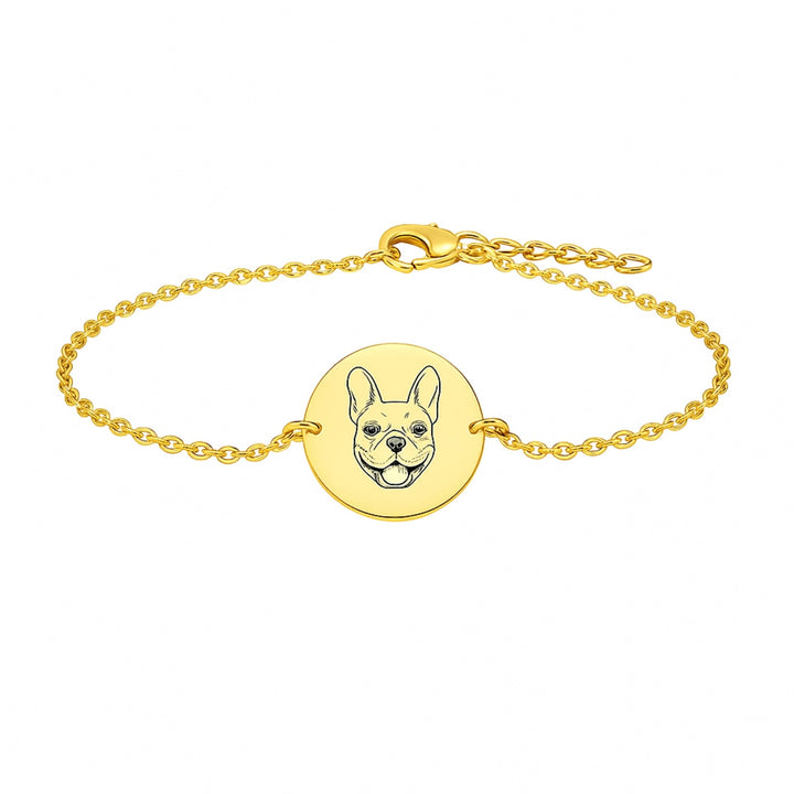 Personalisiertes Hunde Armband mit Kopf oder Pfoten Abdruck