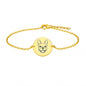 Personalisiertes Hunde Armband mit Kopf oder Pfoten Abdruck