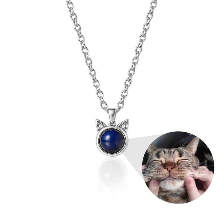 Katzen Andenken Foto Halskette