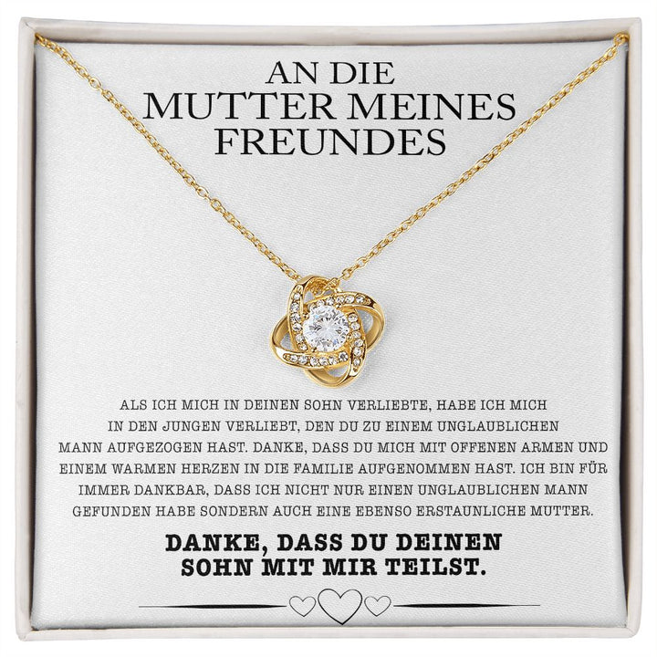 14k Weißgold Ausführung Halskette - An die Mutter meines Freundes