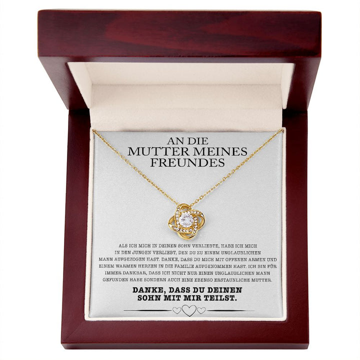 14k Weißgold Ausführung Halskette - An die Mutter meines Freundes