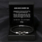 "Mein Herz gehört dir" - Unendlichkeits-Armband an meinen Mann