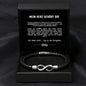 "Mein Herz gehört dir" - Unendlichkeits-Armband an meinen Mann
