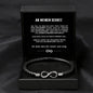 "An meinen Schatz" - Unendlichkeits-Armband an meinen Mann