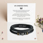 An meinen Sohn - Herren Leder Armband