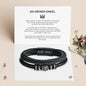 An meinen Sohn - Herren Leder Armband