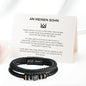 An meinen Sohn - Herren Leder Armband