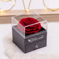 Elegante Rosenbox - Weißgold Ausführung Herz Halskette - An meinen Schatz
