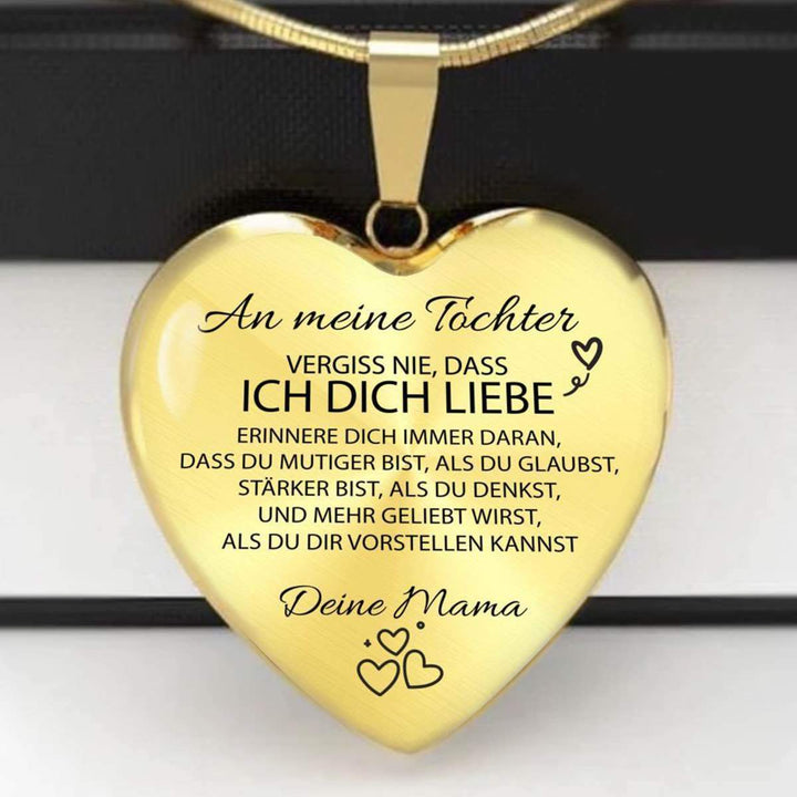 Herz-Halskette - An meine Tochter von Mama