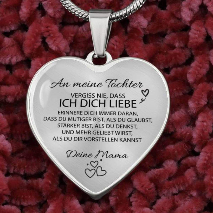 Herz-Halskette - An meine Tochter von Mama