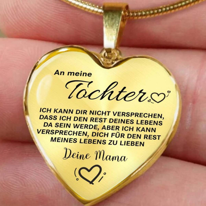 Herz-Halskette - An meine Tochter von Mama - Liebe