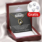 🌹 14k Weißgold Ausführung Herz Halskette + GRATIS Ohrringe - An meinen Schatz