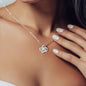 14k Weißgold Ausführung Halskette - An meine Mama