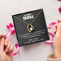 14k Weißgold Ausführung Halskette - An meine Mama - Ich liebe dich für immer