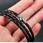 Personalisiertes Lederarmband mit Namensringen