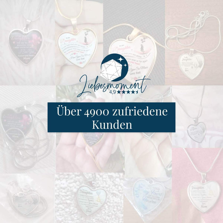 Herz-Halskette - An meine Tochter von Mama - Stolz