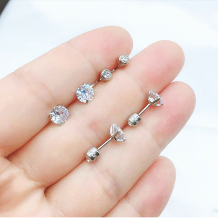 925 Sterling Silber Cubic Ohrringe