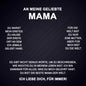 14k Weißgold Kreis-Halskette + GRATIS Ohrringe - An meine geliebte Mama