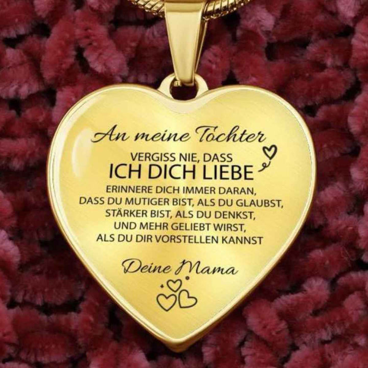 Herz-Halskette - An meine Tochter von Mama