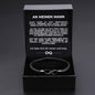 "An meinen Mann" - Personalisiertes Unendlichkeits-Armband mit Notiz