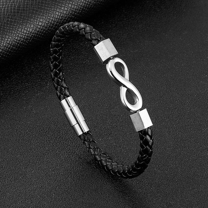 "An meinen Mann" - Personalisiertes Unendlichkeits-Armband mit Notiz