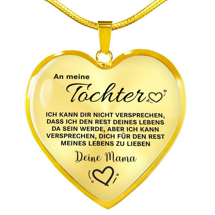 Herz-Halskette - An meine Tochter von Mama - Liebe