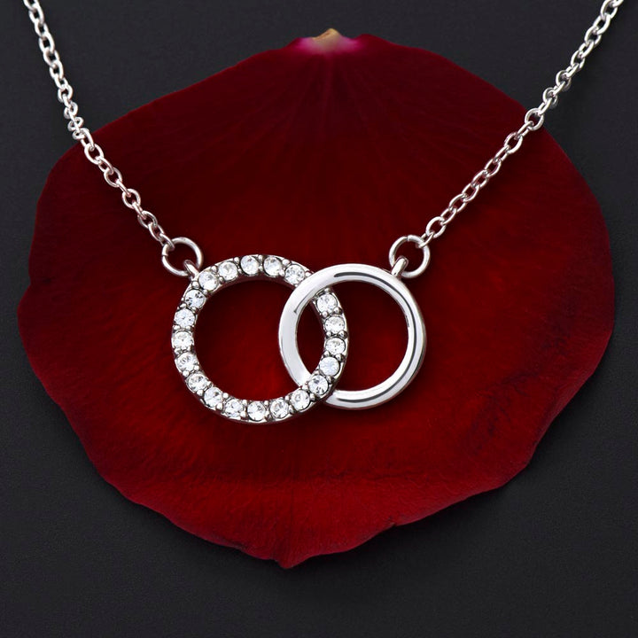 14k Weißgold Ausführung Ringe Halskette - An meinen Schatz