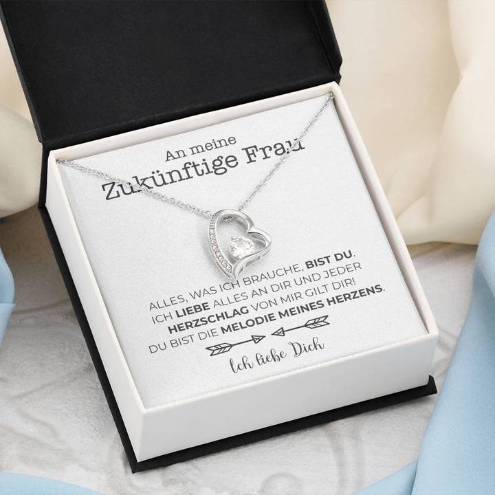 Weißgold Ausführung Halskette - An meine zukünftige Frau