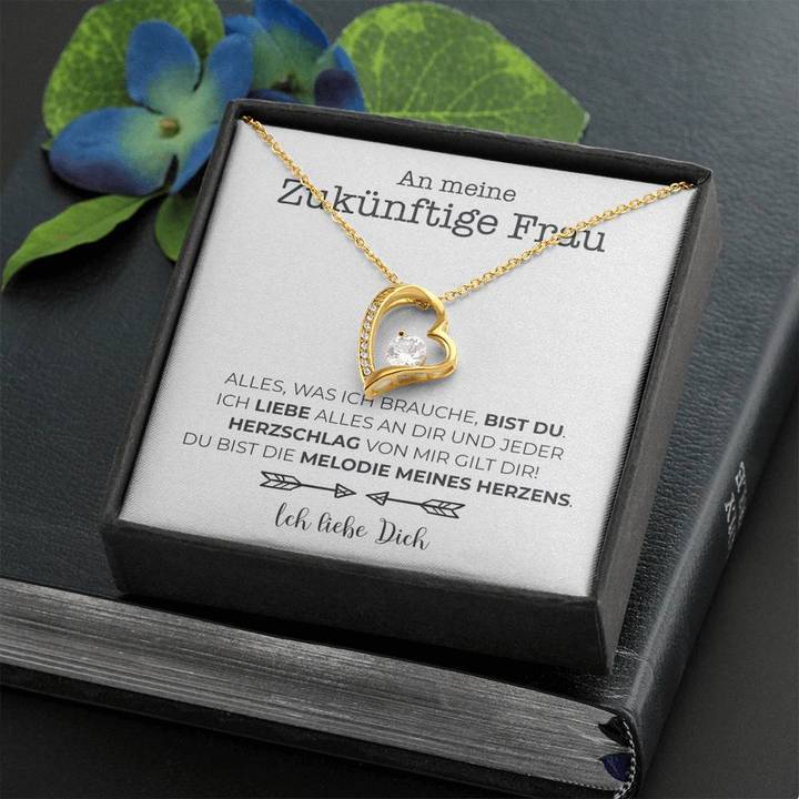 Weißgold Ausführung Halskette - An meine zukünftige Frau