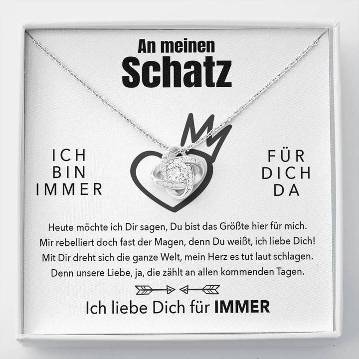 Weißgold Ausführung Halskette - An meinen Schatz - Für Immer