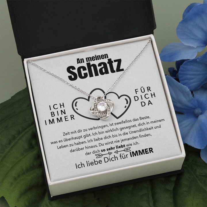 Weißgold Ausführung Halskette - An meinen Schatz - Das Beste