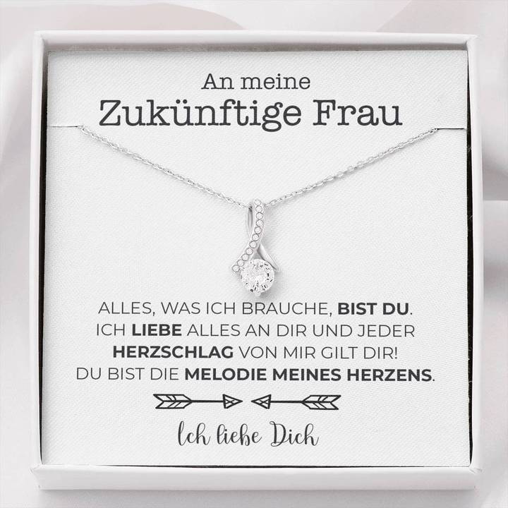 Weißgold Ausführung Stil-Halskette - An meine zukünftige Frau