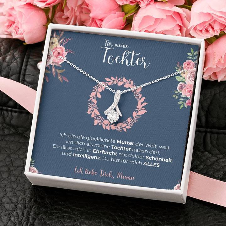 Weißgold Ausführung Kette - An meine Tochter von Mama